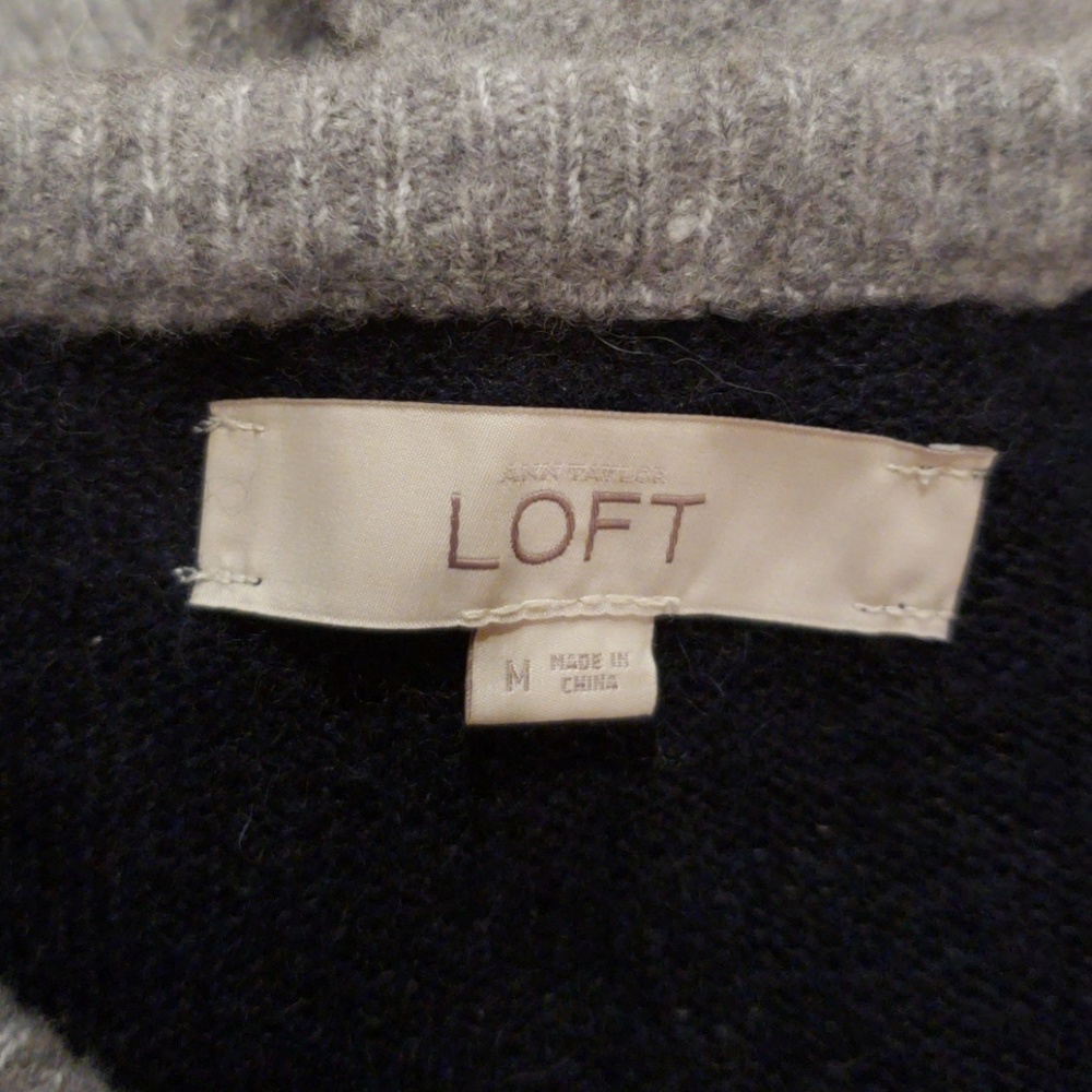 Loft striped  sweater Sz M - Picture 4 of 5